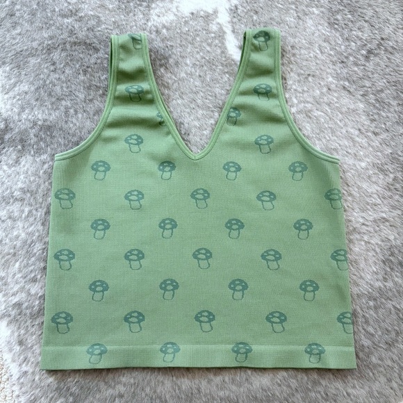 Rue21 Mushroom Crop Tank Top - Picture 4 of 9